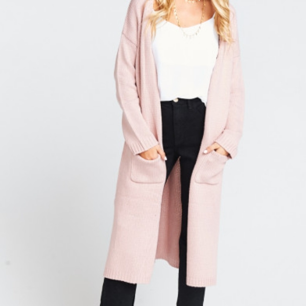 Show me your mumu floor length cardigan sweater